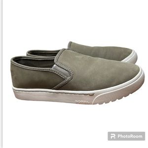 Sorel Campsneak Slip-On Sage Green Sneakers Size 8